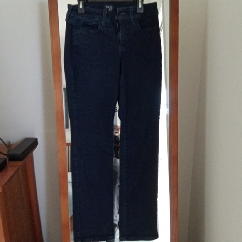 NYDJ Dark Blue Straight Leg Jeans